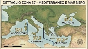 Zona FAO 37 - Mediterraneo in rilievo